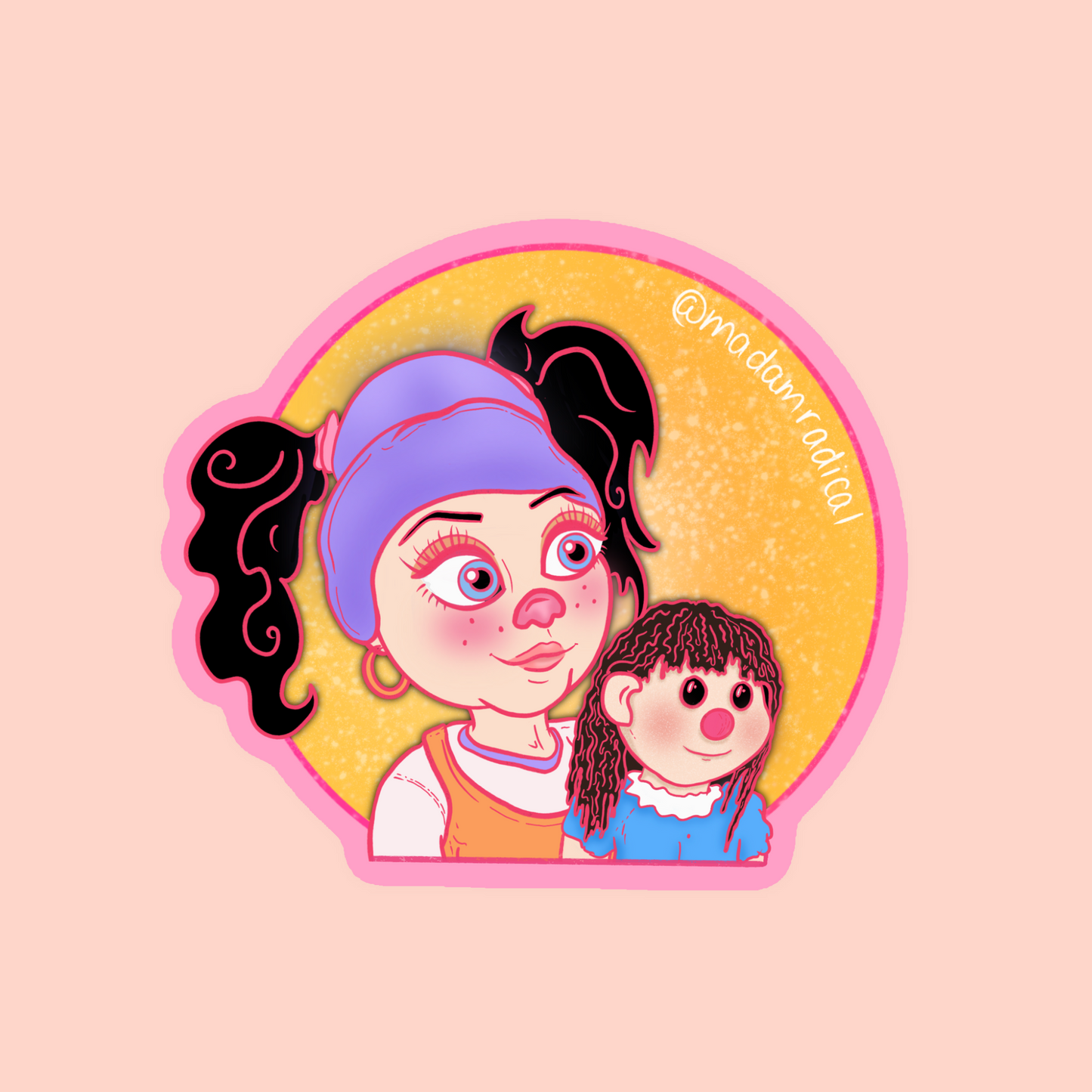Big Comfy Couch Loonette Molly Clown Dollie Dolly Waterproof Vinyl Sticker DTF