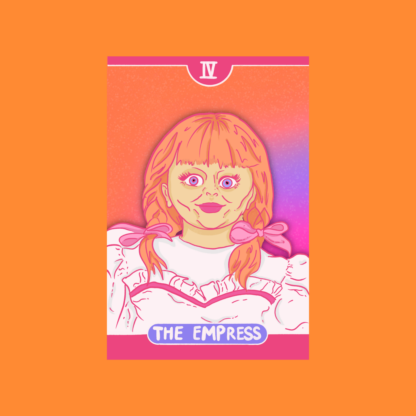 Annabelle Conjuring Tarot Haunted Halloween Nostaglia Novelty Waterproof Vinyl Sticker DTF
