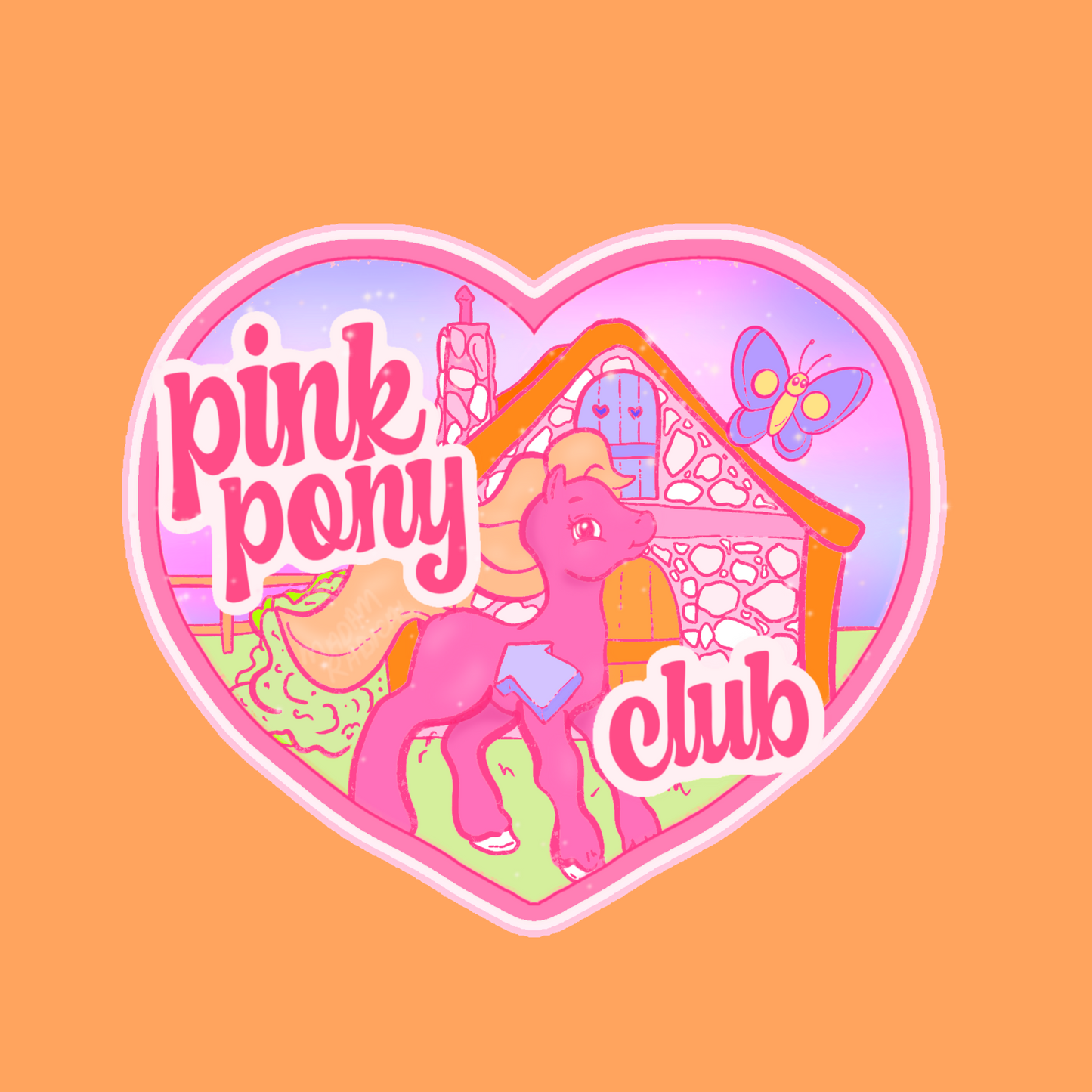 Chappell Roan Pink Pony Club MLP Satire Novelty Waterproof Vinyl Sticker DTF