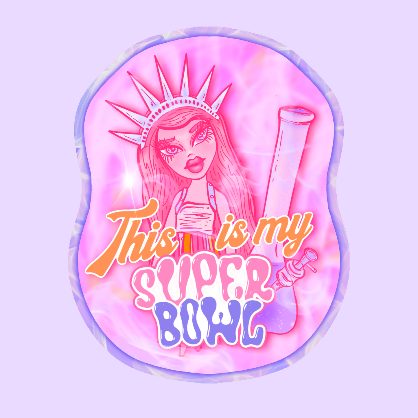 Chappell Roan 4:20 Super Bowl Satire Stoner Novelty Waterproof Vinyl Sticker DTF