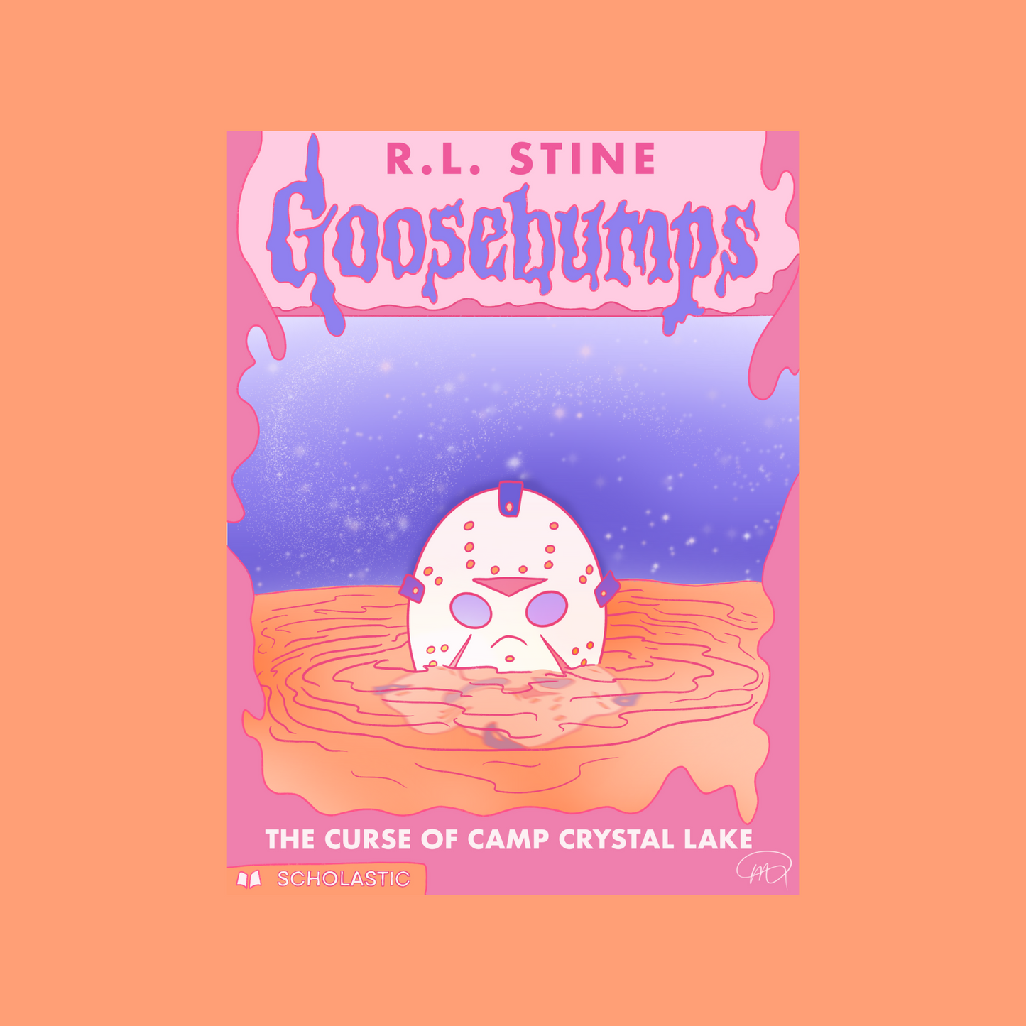 Goosebumps Jason Voorhees Friday the 13 Satire Novelty Waterproof Vinyl Sticker DTF