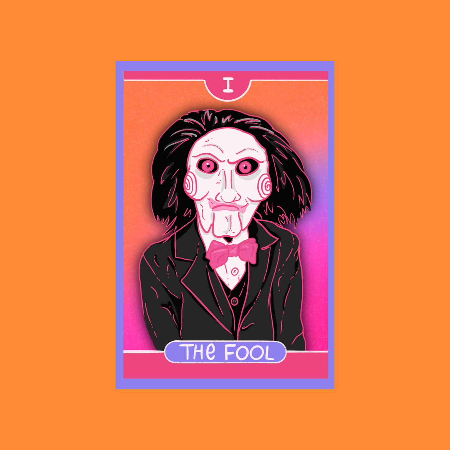 Jigsaw Saw Tarot Haunted Halloween Nostaglia Novelty Waterproof Vinyl Sticker DTF