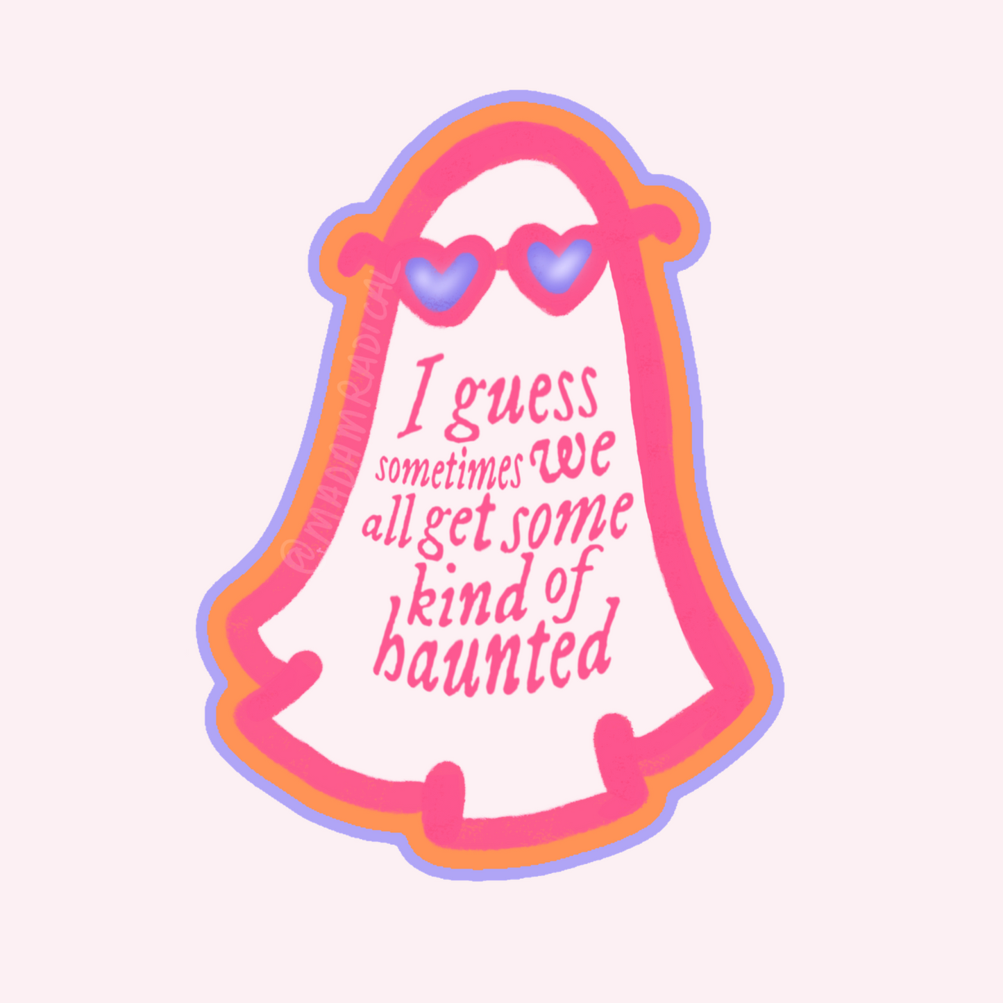Taylor Swift Haunted Inspired Design Ghost Spooky DTF Waterproof Vinyl Sticker