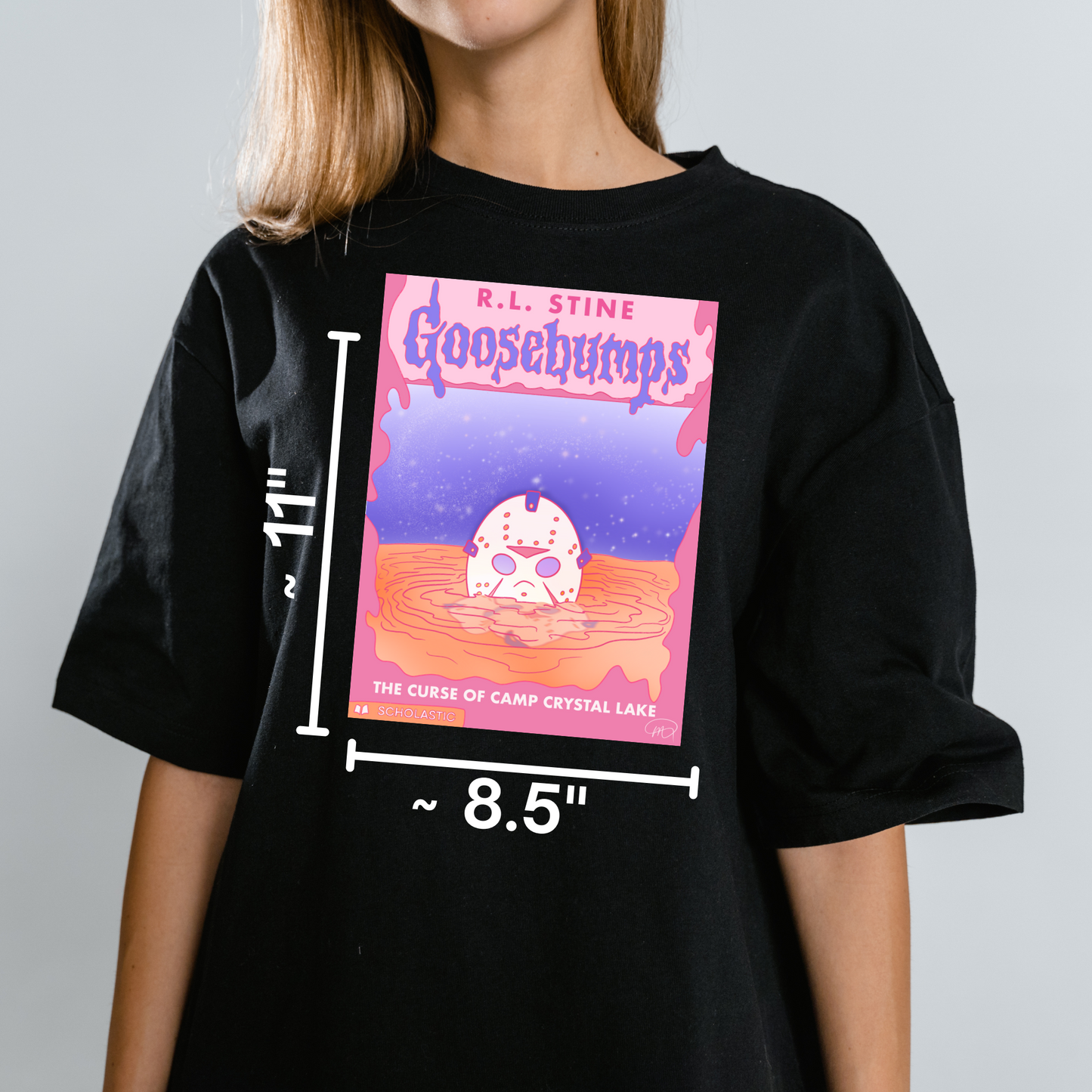 Goosebumps Jason Voorhees Friday the 13 Satire Novelty Waterproof Vinyl Sticker DTF