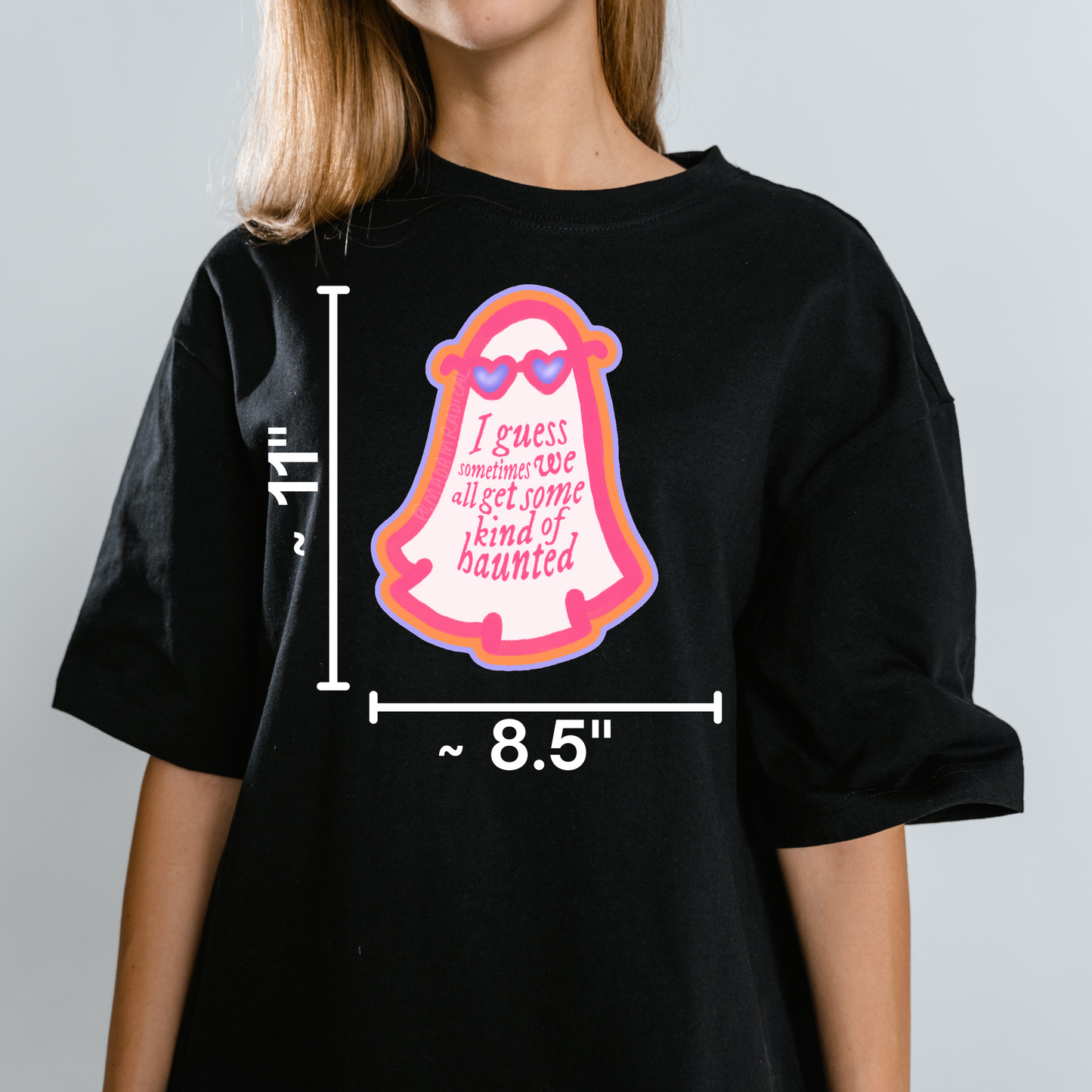 Taylor Swift Haunted Inspired Design Ghost Spooky DTF Waterproof Vinyl Sticker