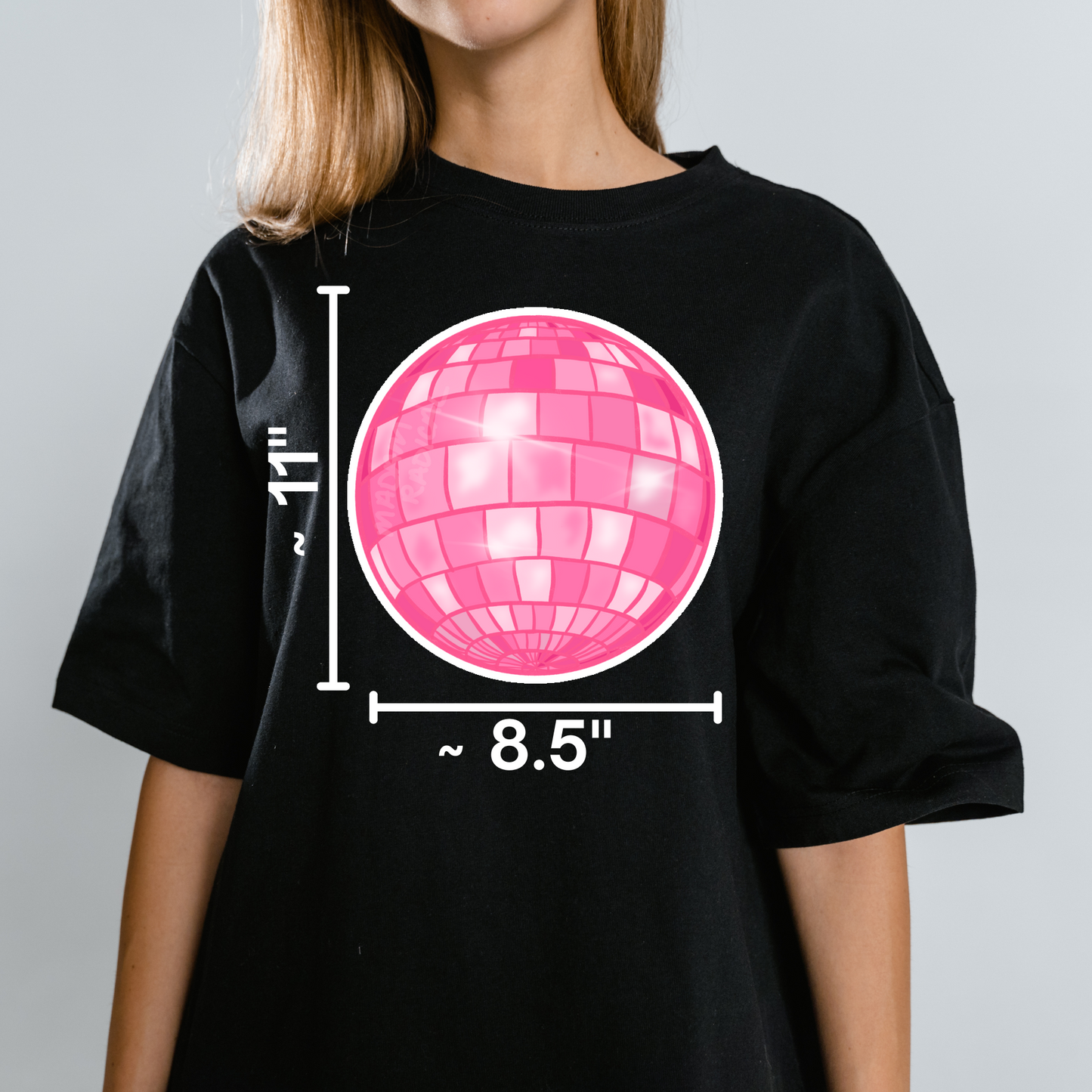 Taylor Swift Inspired Design Pink Disco MirrorBall Ball Waterproof Vinyl