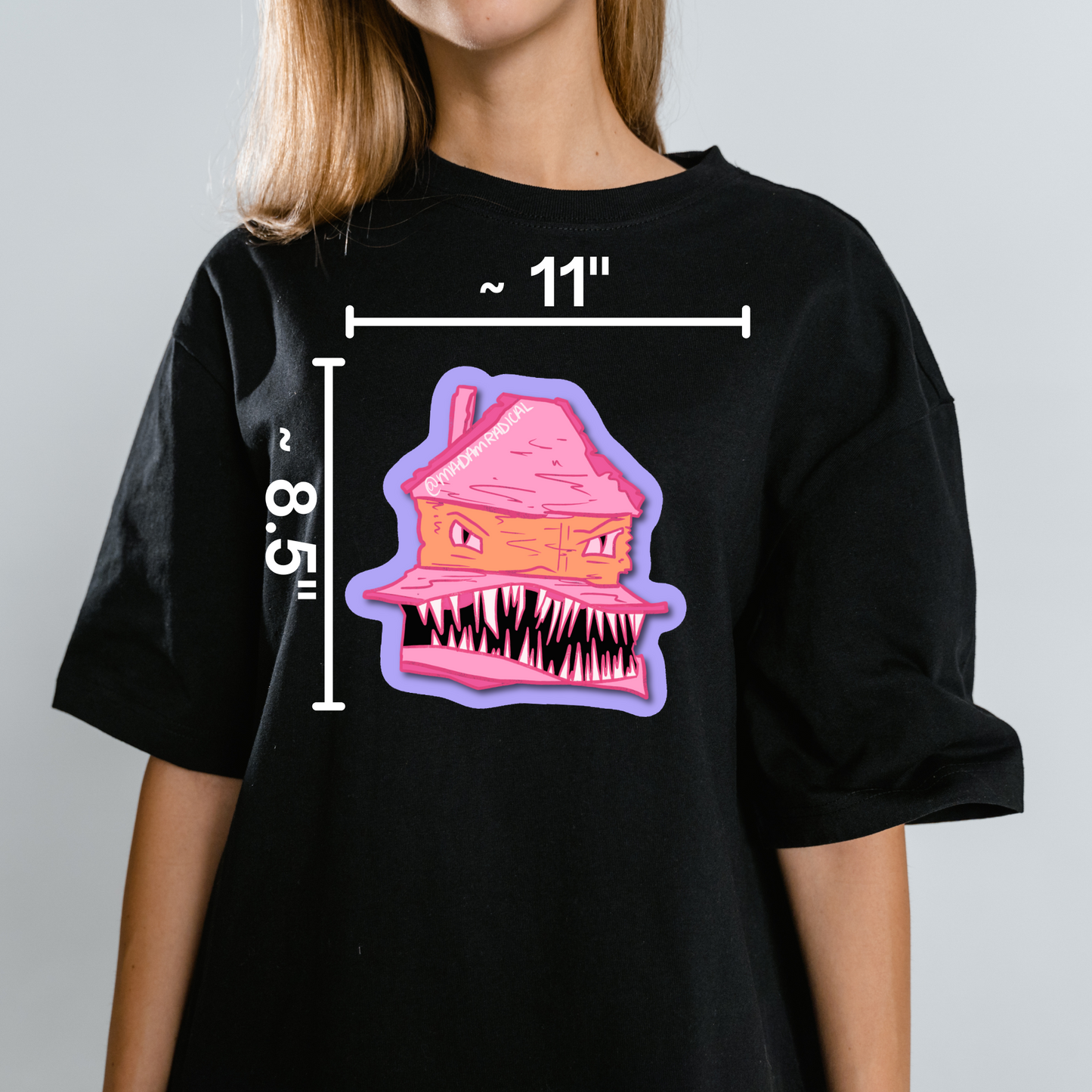 Monster House Haunted Halloween Nostaglia Novelty Waterproof Vinyl Sticker DTF