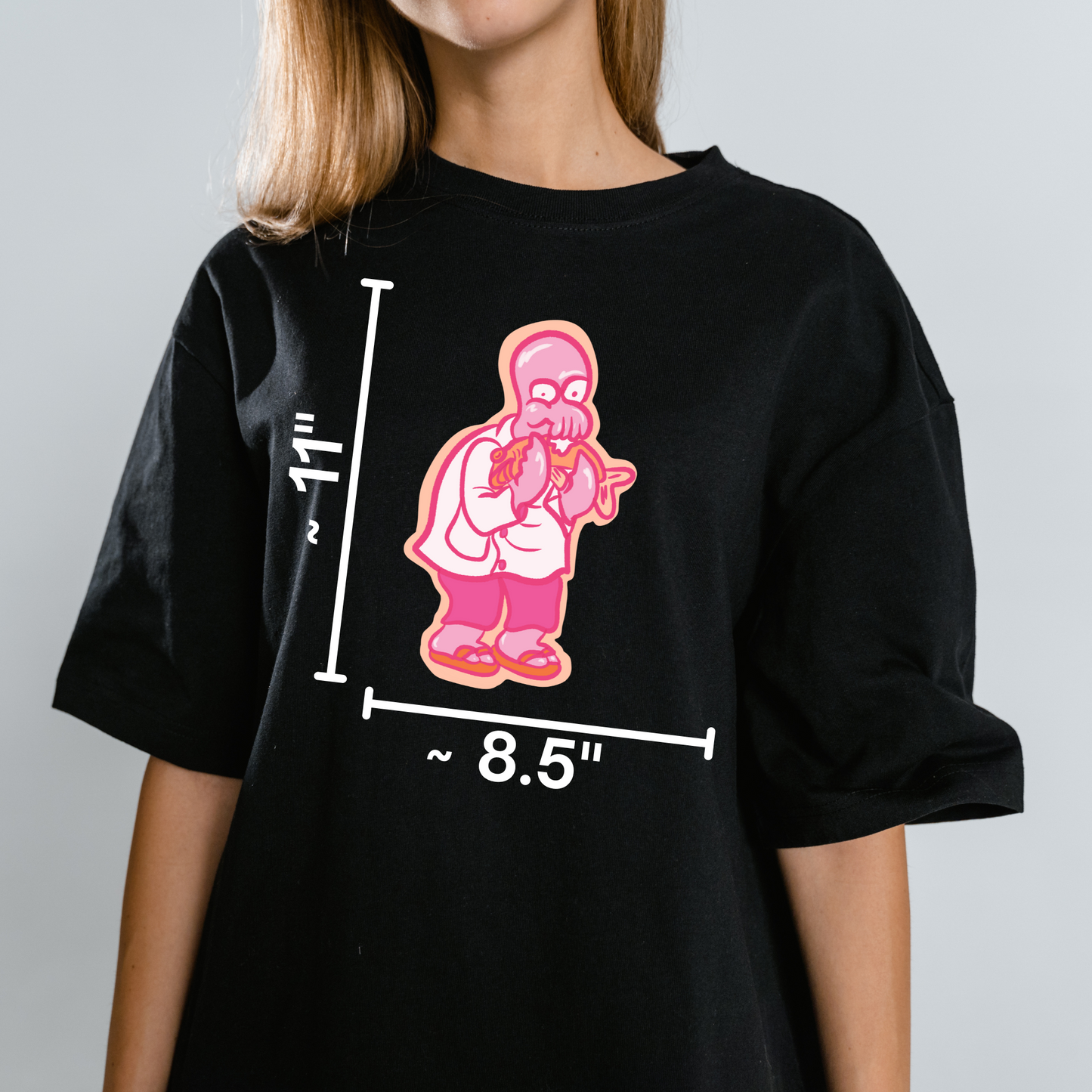 Zoidberg Futurama Y2K Nostalgia Satire Novelty Waterproof Vinyl Sticker DTF