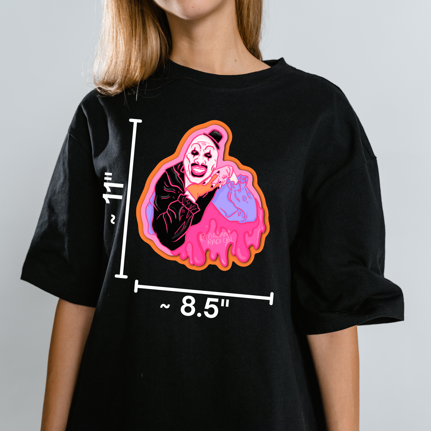 Art the Clown Terrifier Merch Novelty Waterproof Vinyl Sticker DTF