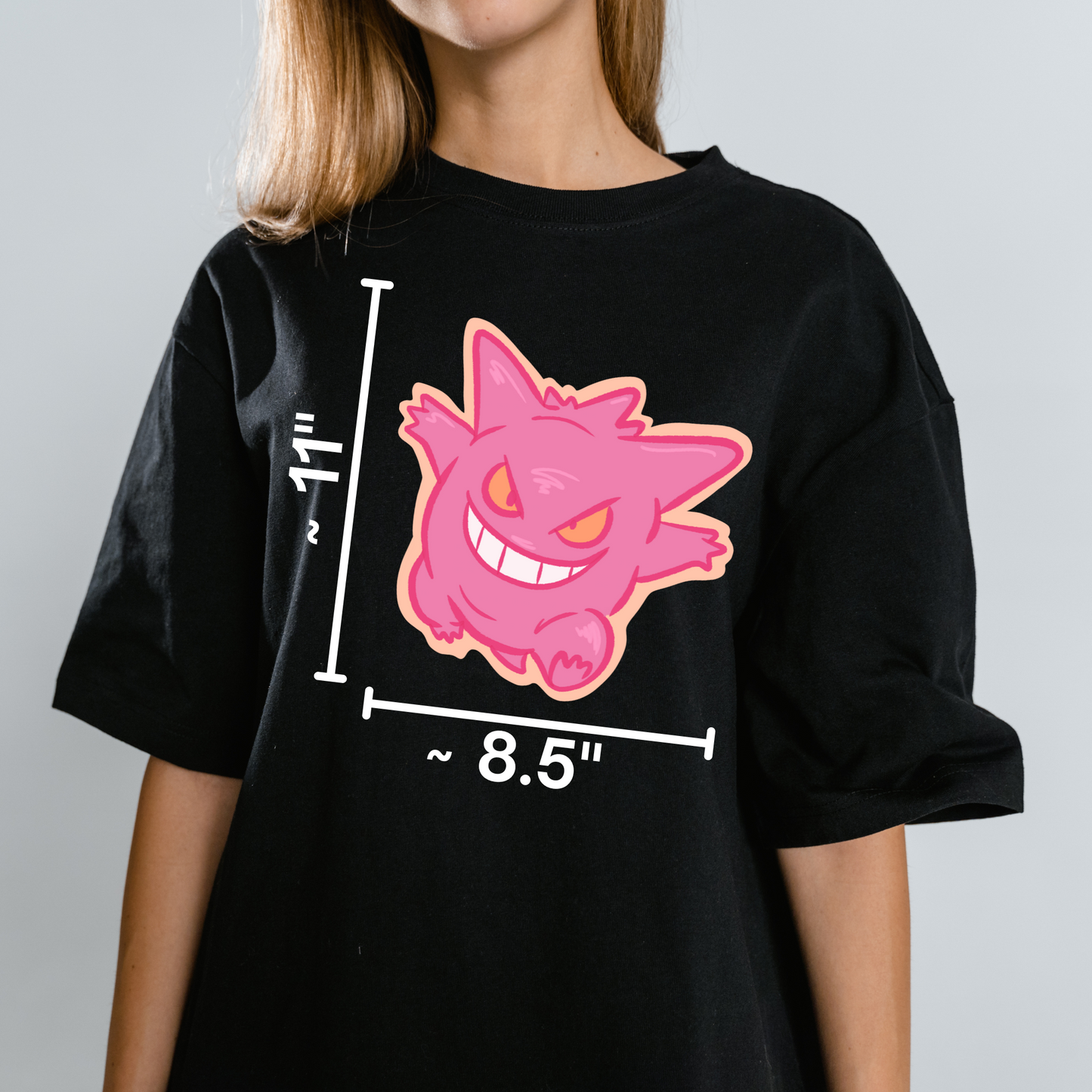 Gengar Pokemon Y2K Nostalgia Satire Novelty Waterproof Vinyl Sticker DTF