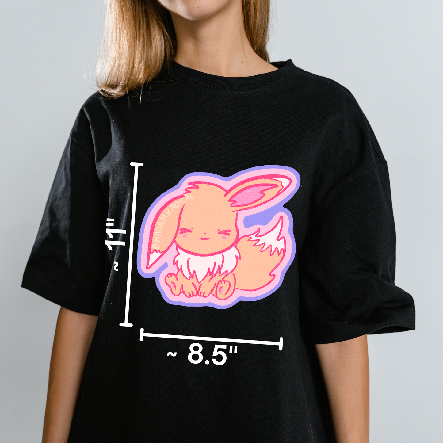 Eevee Pokemon Retro Y2K Novelty Waterproof Vinyl Sticker DTF