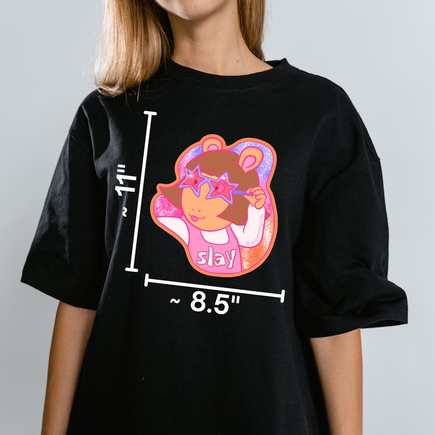 DW Slay Y2K Nostalgia Satire Novelty Waterproof Vinyl Sticker DTF