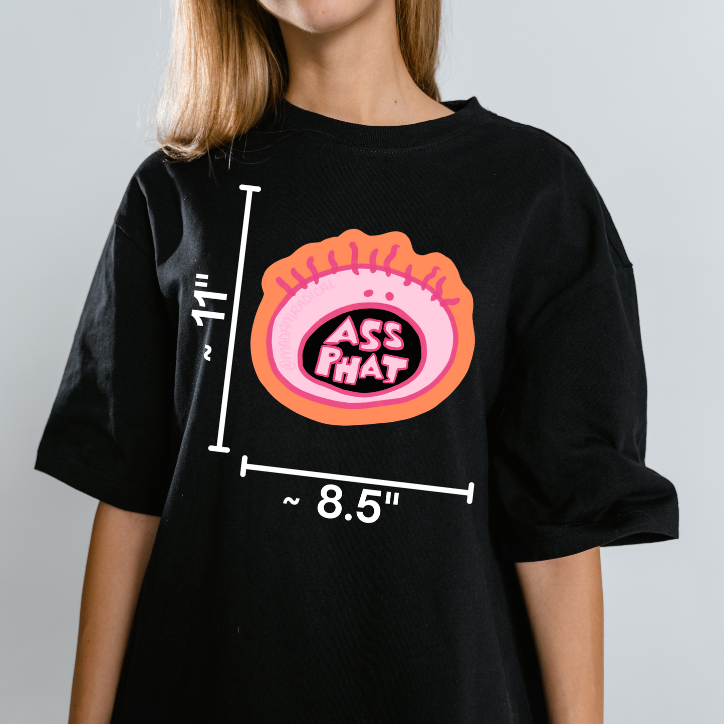 Ass Phat All That Y2K Nostalgia Satire Novelty Waterproof Vinyl Sticker DTF