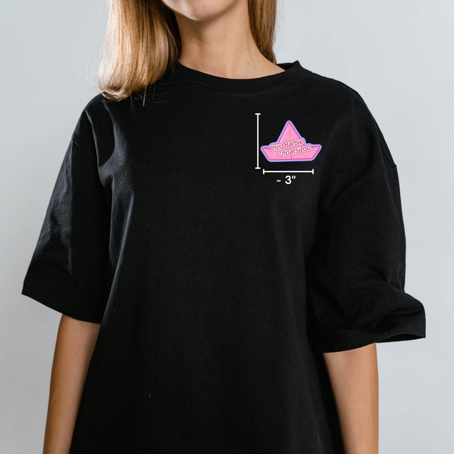 This Barbie Floats Too Pennywise Stephen King Waterproof Vinyl Sticker DTF