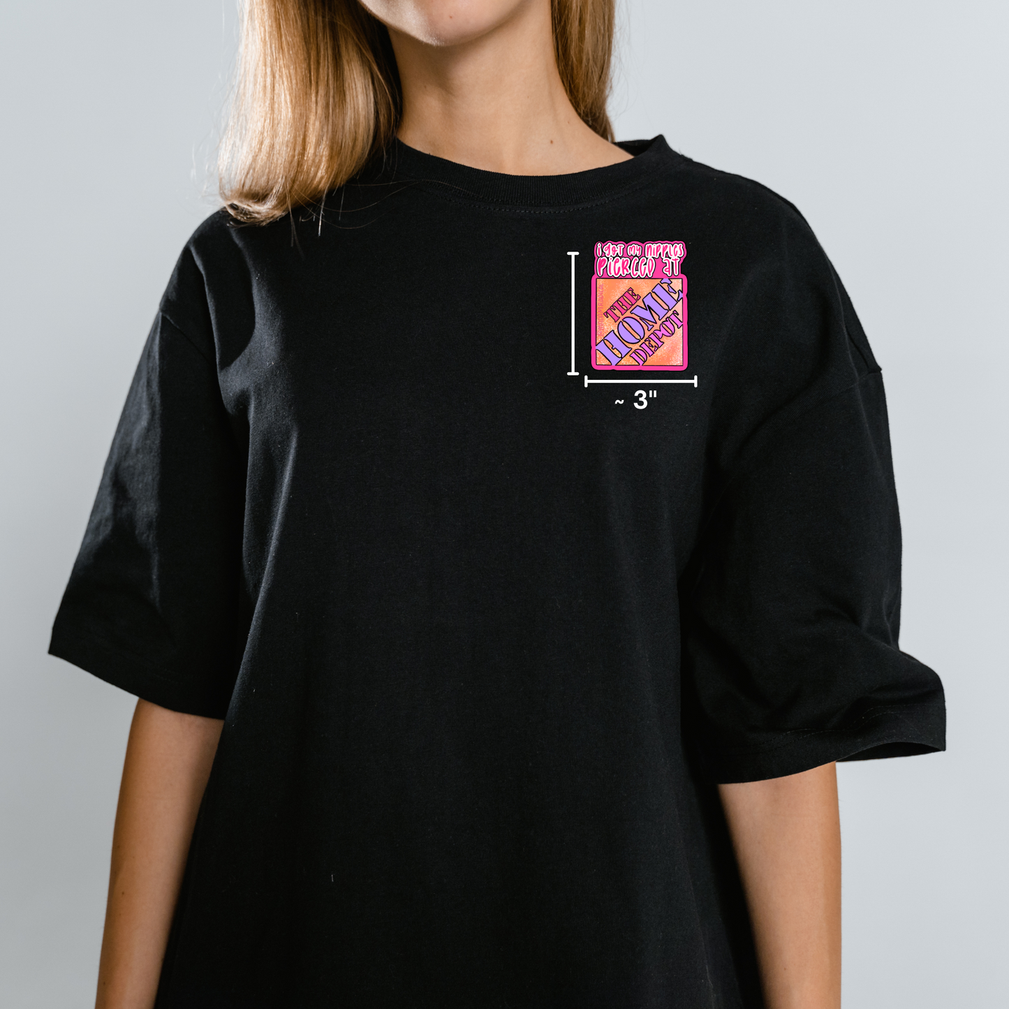 Satire Home Depot Piercings Y2K Novelty Waterproof Vinyl Sticker DTF