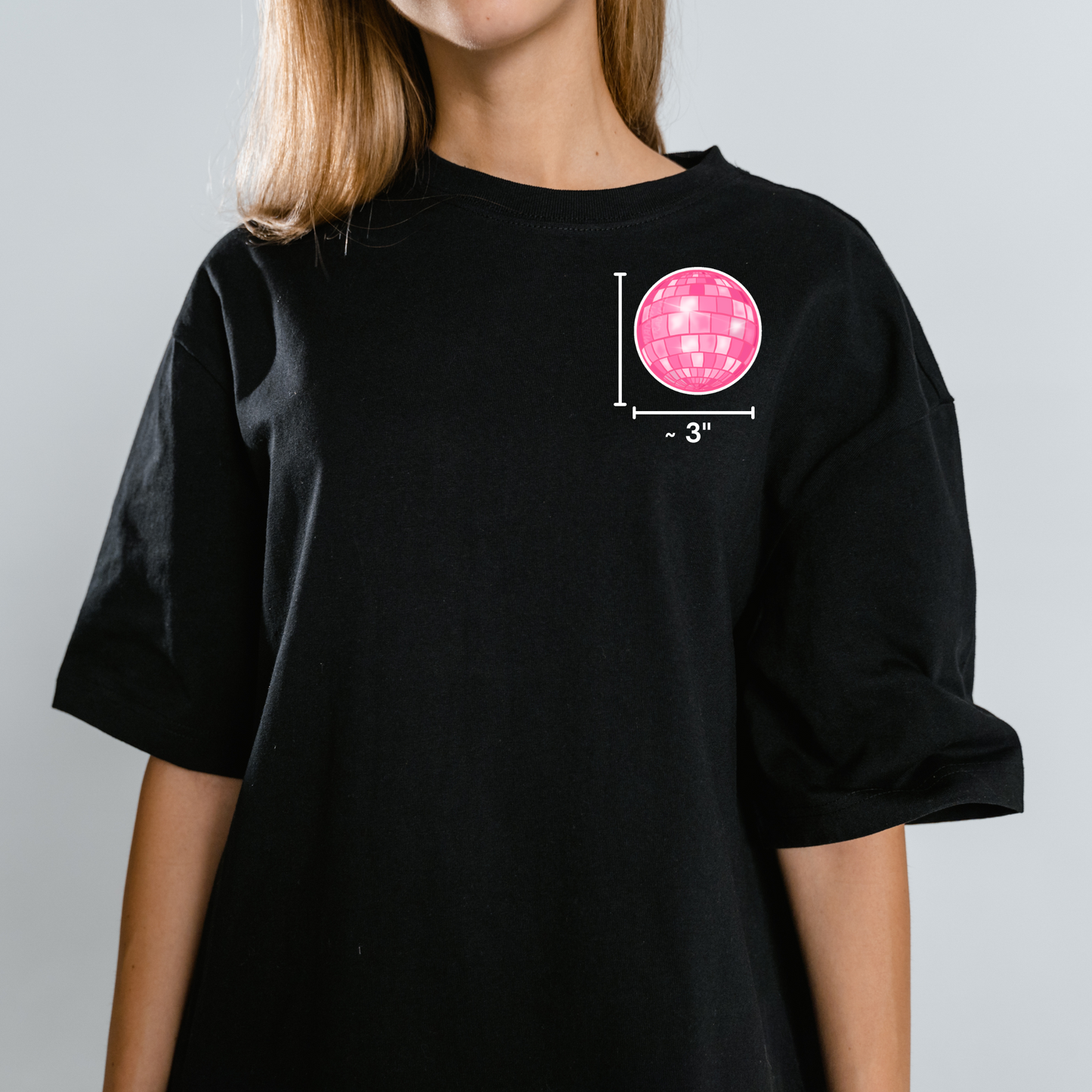 Taylor Swift Inspired Design Pink Disco MirrorBall Ball Waterproof Vinyl