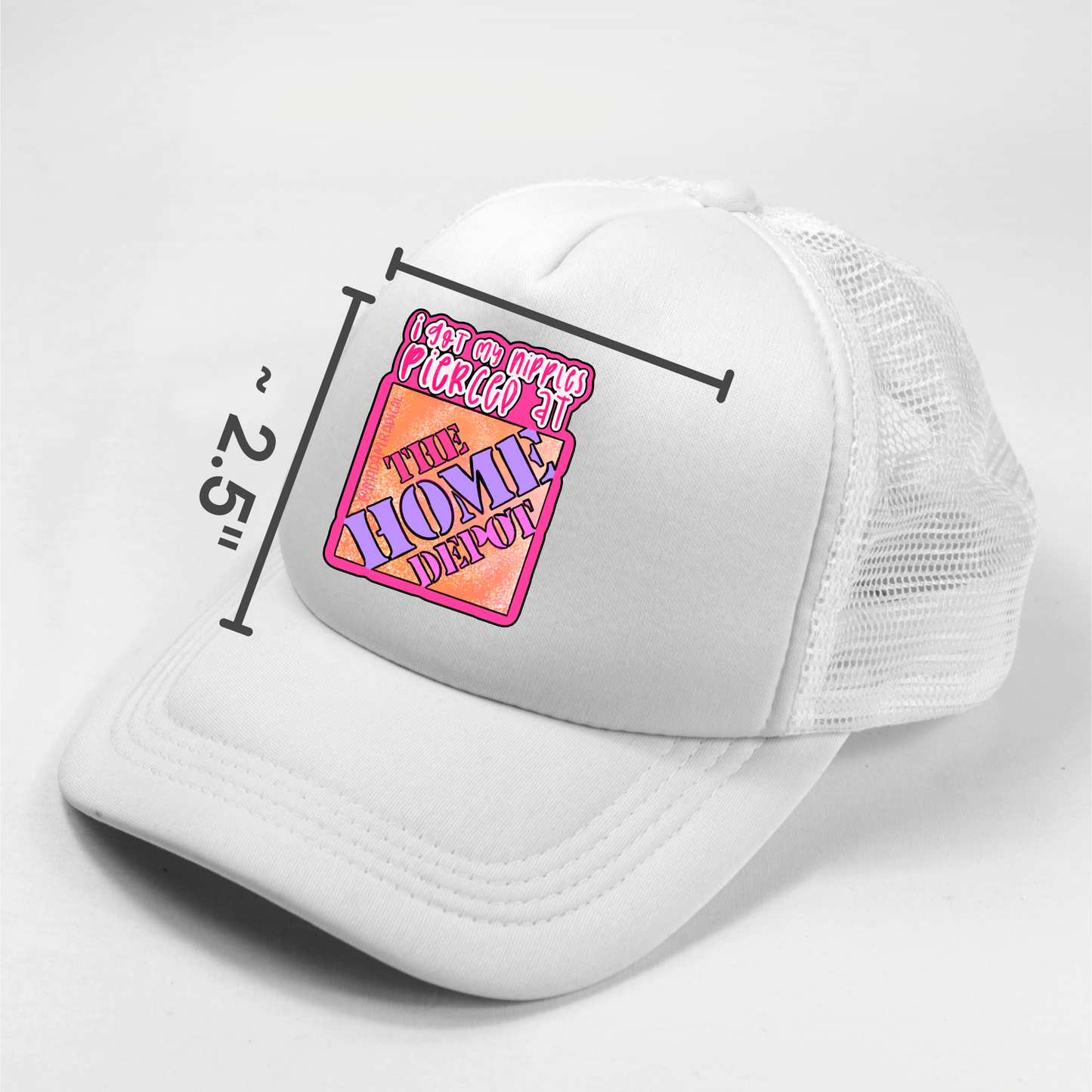 Satire Home Depot Piercings Y2K Novelty Waterproof Vinyl Sticker DTF