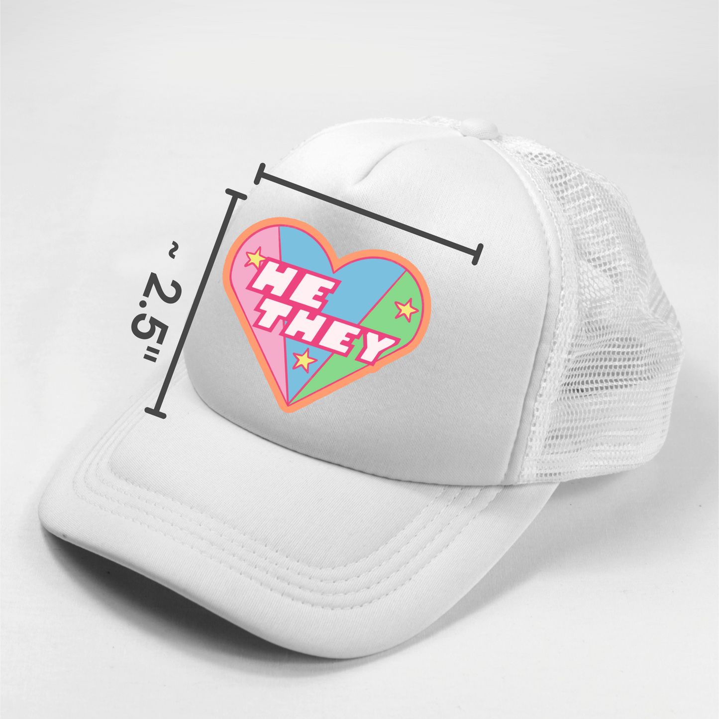He/They Pronouns Powerpuff Girls Nostalgia Novelty Pride Waterproof Vinyl Sticker DTF