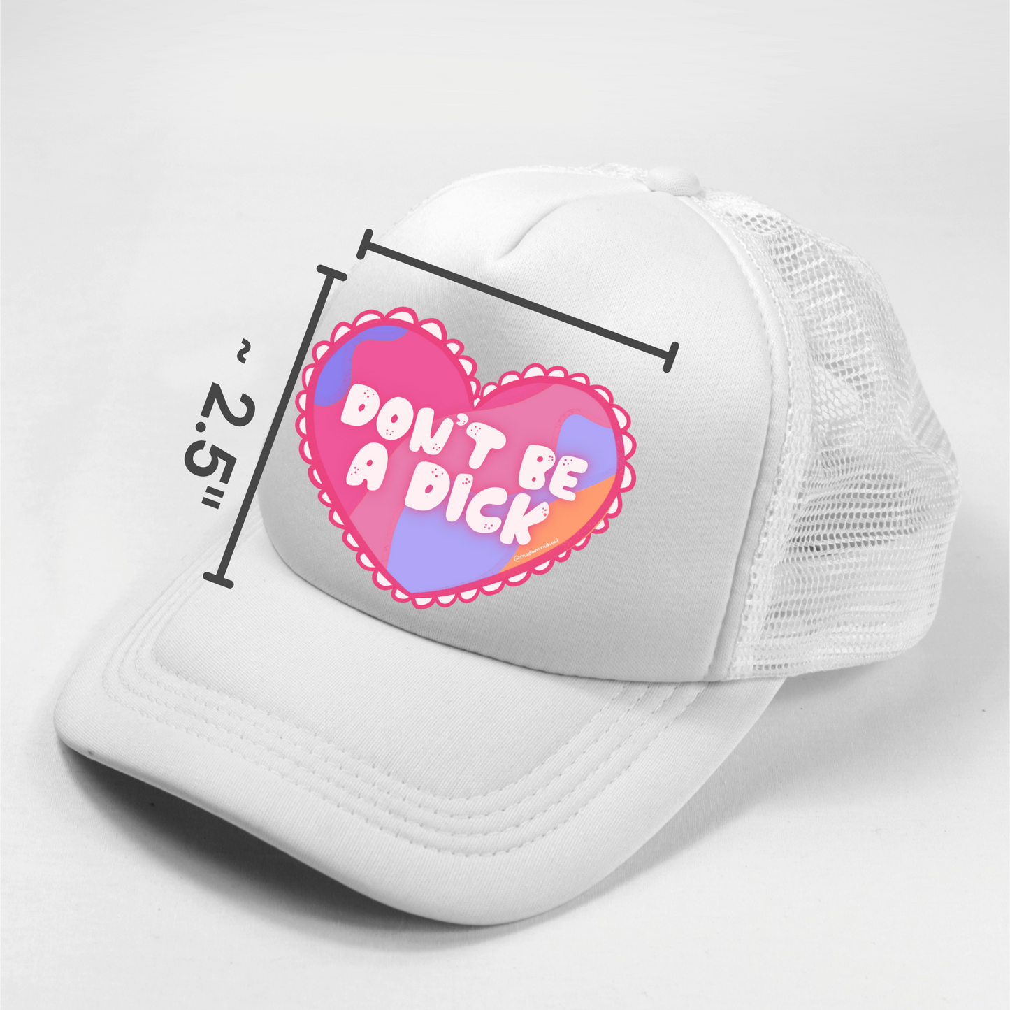 Rainbow Don't Be a Dick Satire Novelty Waterproof Vinyl Sticker DTF