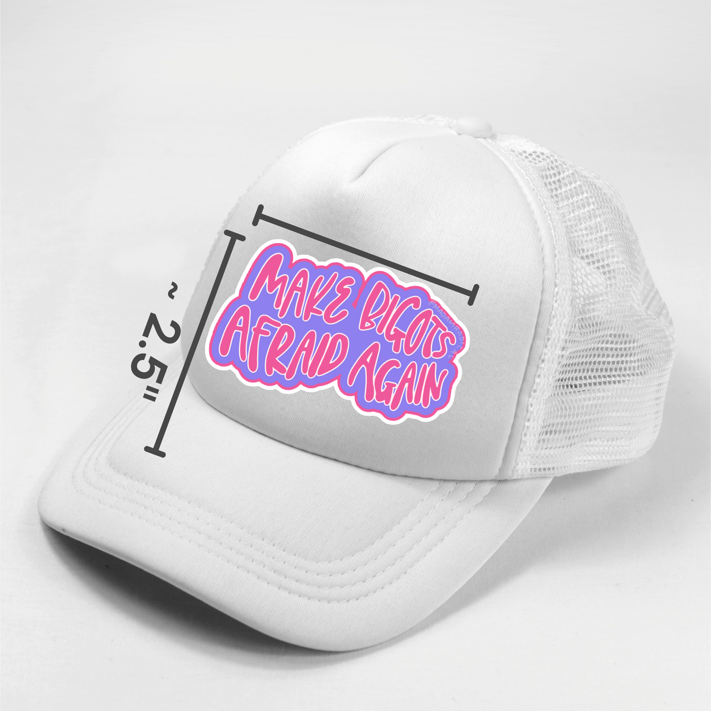 Make Bigots Afraid Again Anti-Trump Campaign Pride LGBTQIA2S+ Waterproof Vinyl Sticker DTF