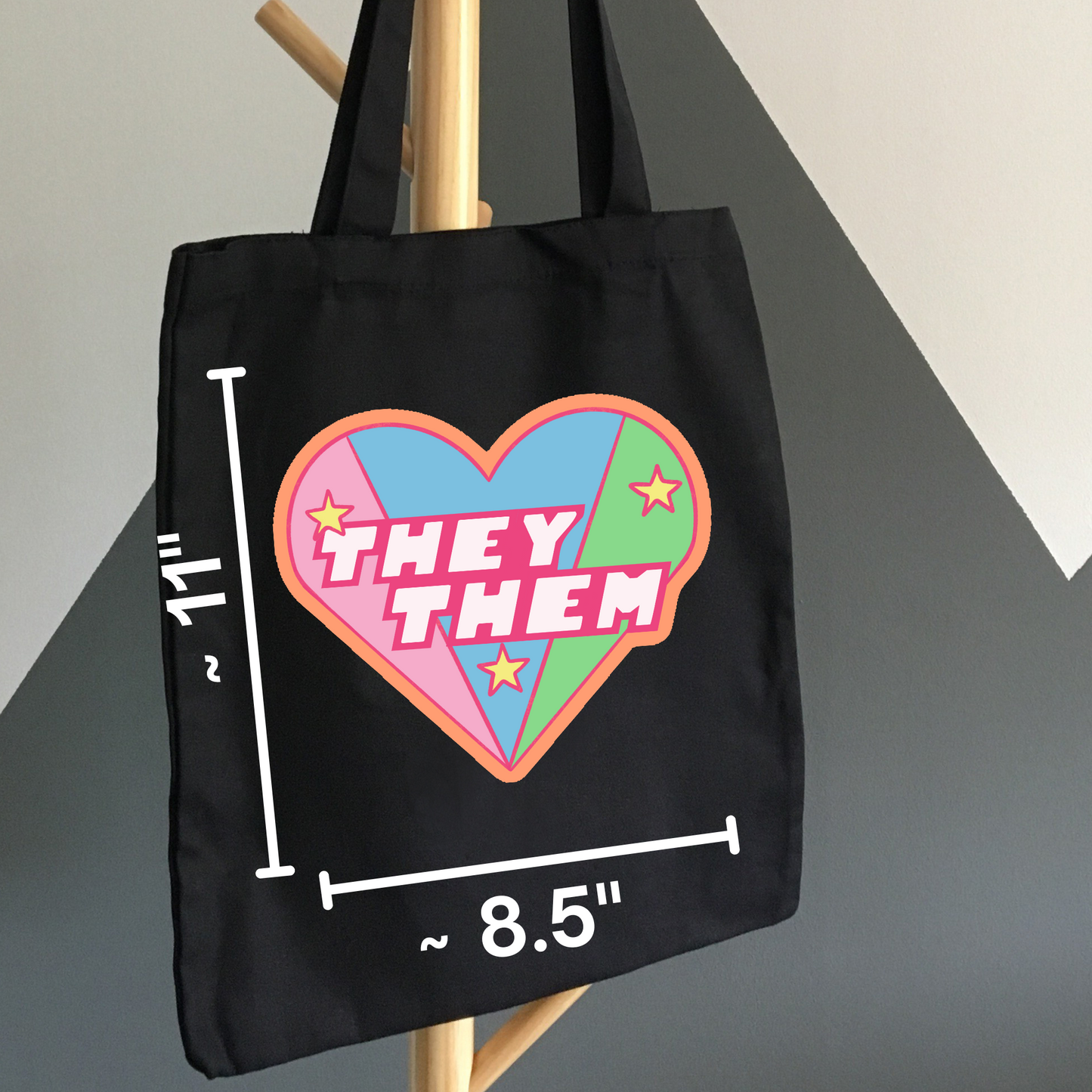 They/Them Pronouns Powerpuff Girls Nostalgia Novelty Pride Waterproof Vinyl Sticker DTF