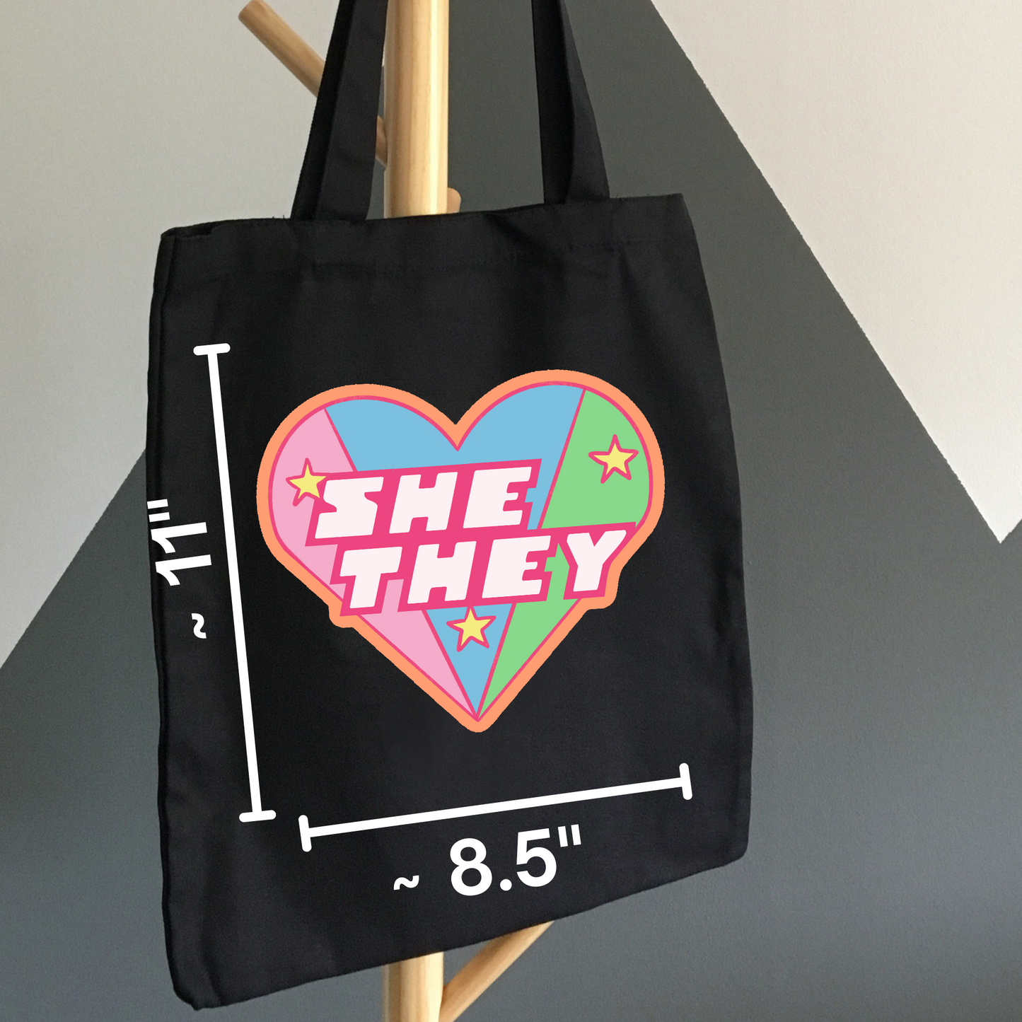 She/They Pronouns Powerpuff Girls Nostalgia Novelty Pride Waterproof Vinyl Sticker DTF