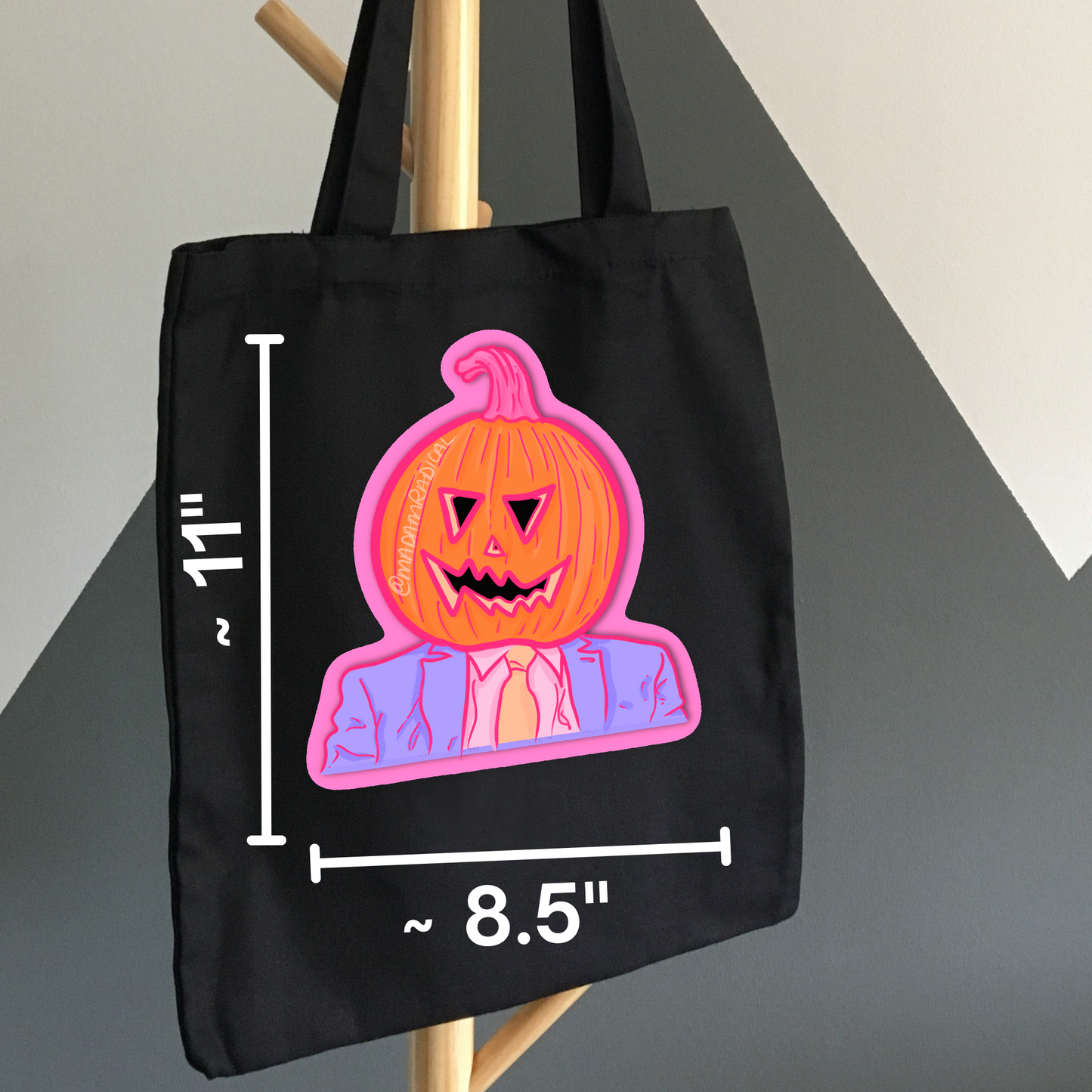 Dwight Pumpkin Head Halloween Nostaglia Novelty Waterproof Vinyl Sticker DTF