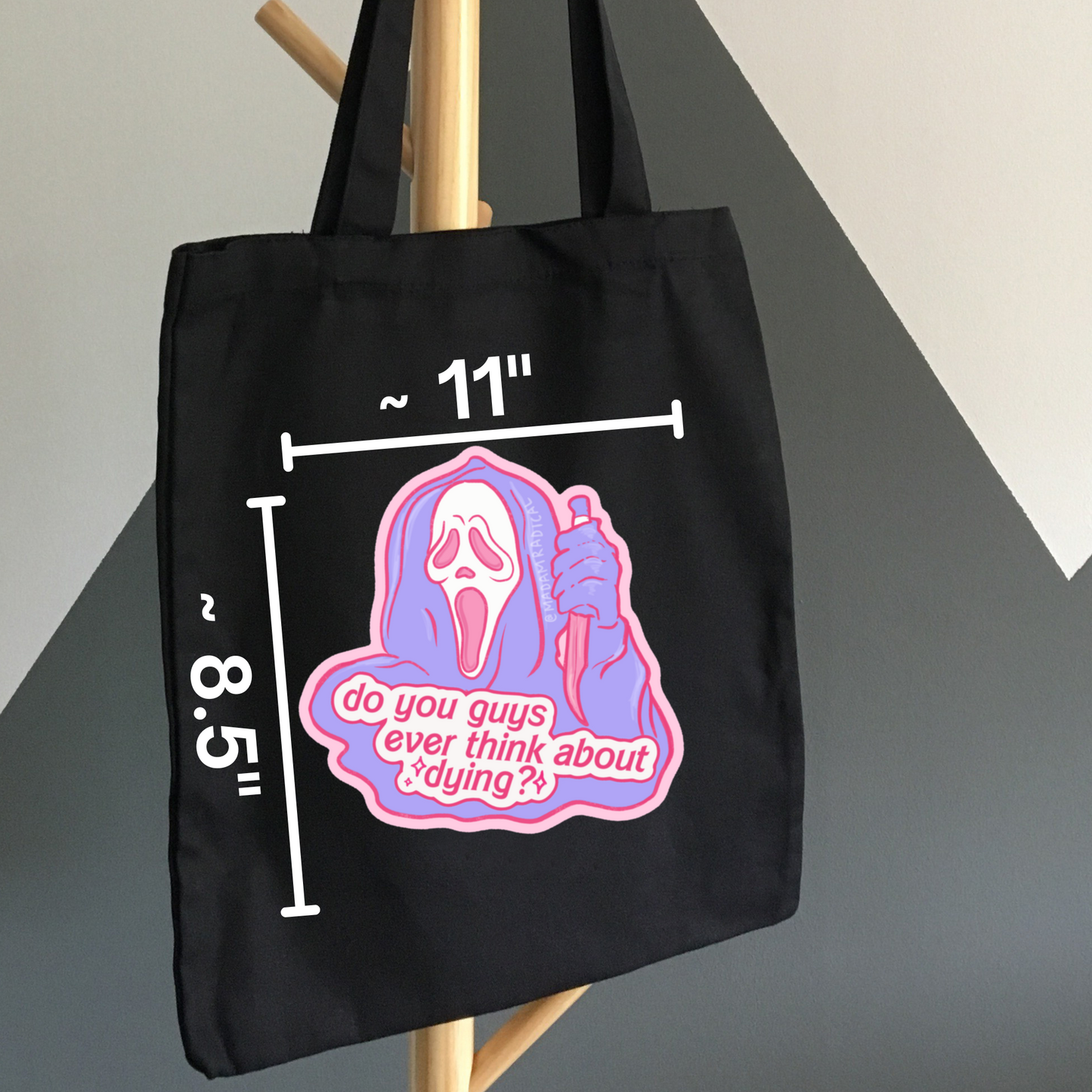 Do You Guys Ever Think About Dying Ghostface Scream Horror Waterproof Vinyl Sticker DTF