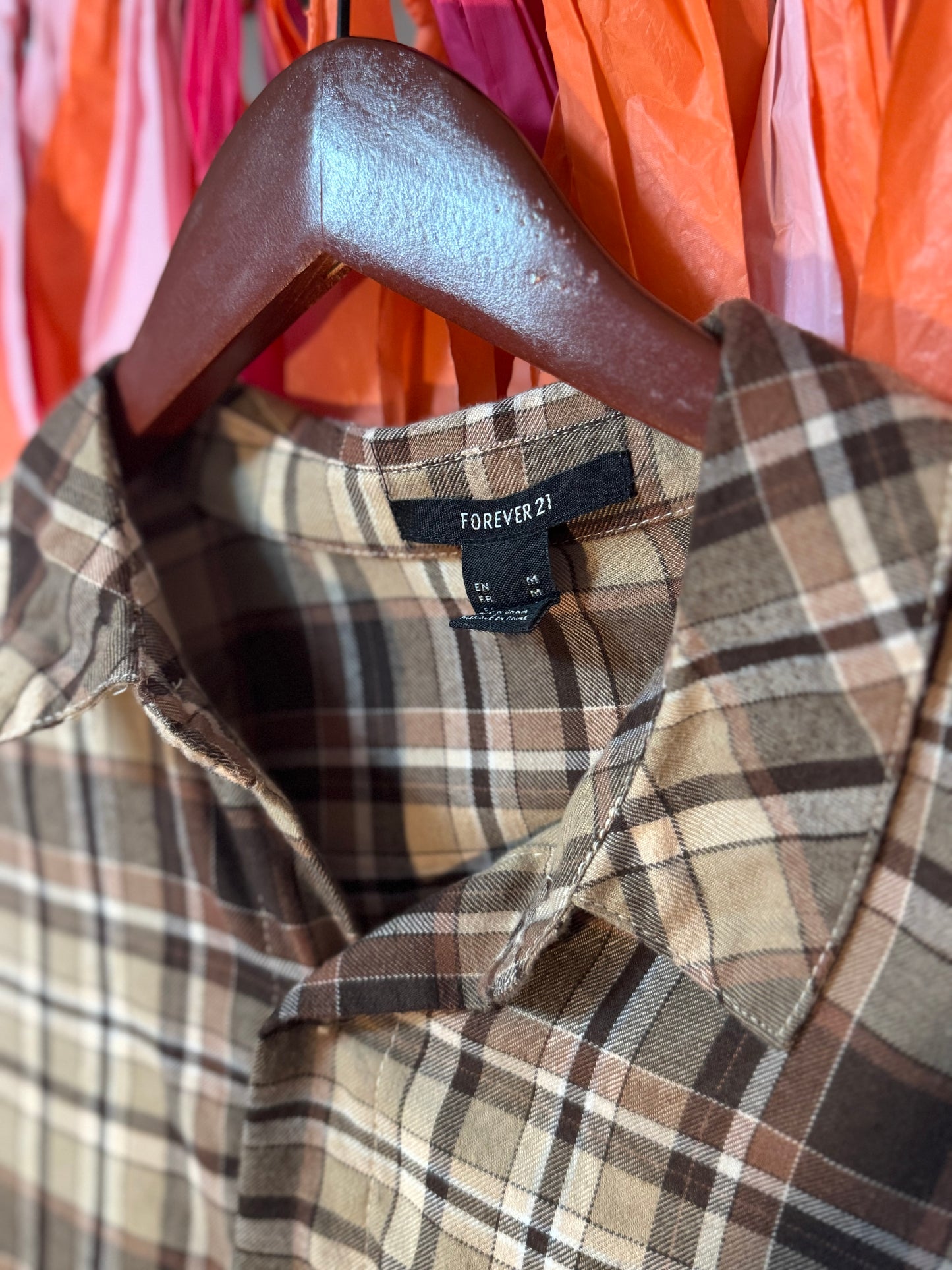 Pocket Arthur Buster Femininomenon Chappell Roan Plaid Long Sleeve Cropped