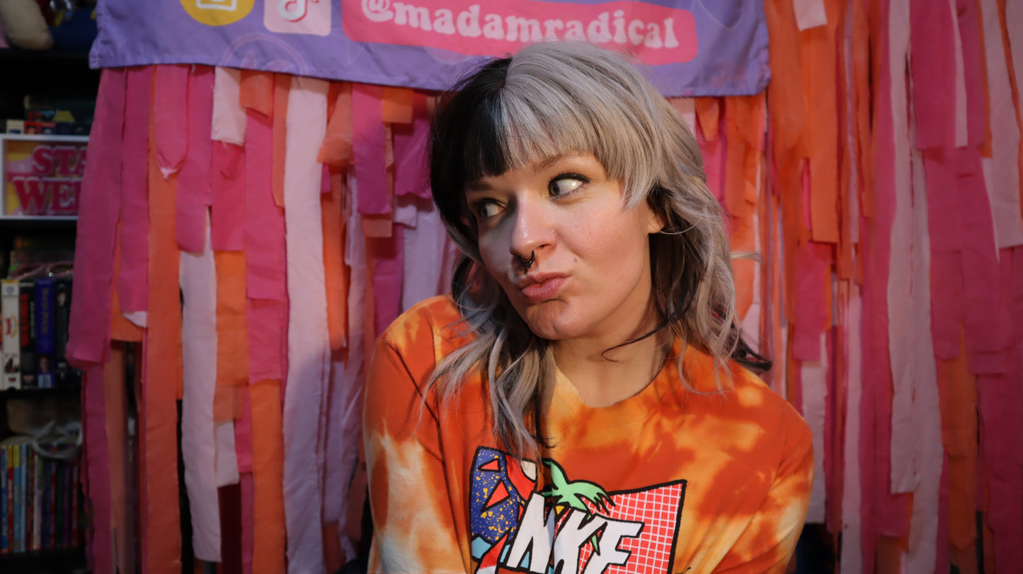 Vintage Style Nike Bleached Upcycled Tshirt
