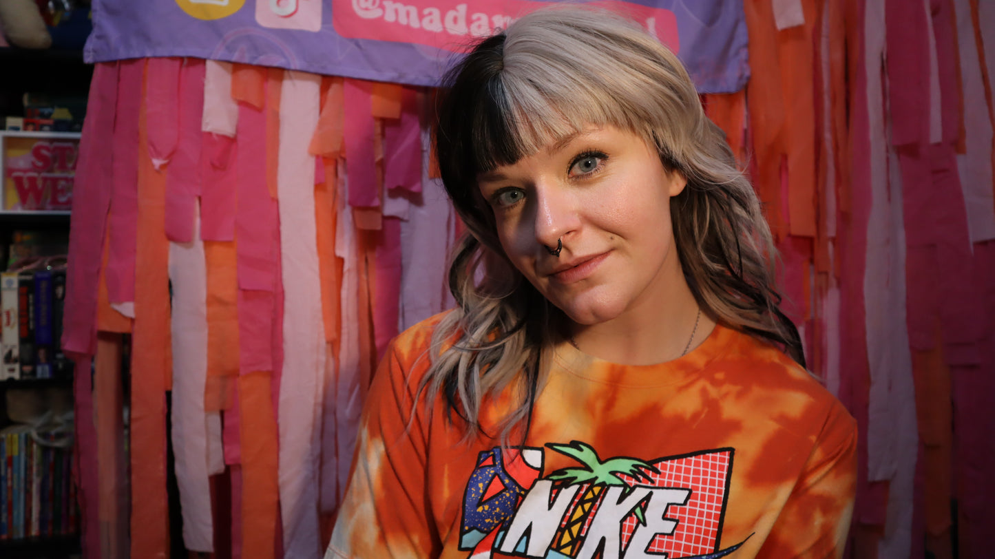 Vintage Style Nike Bleached Upcycled Tshirt