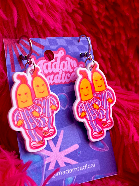 Bananas in PJs Earrings