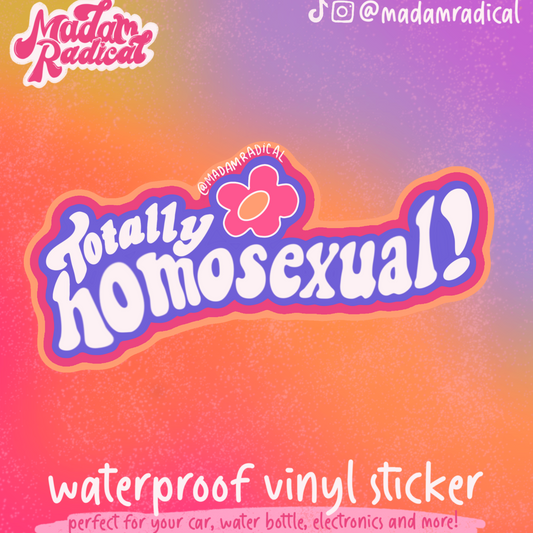 Totally Homosexual Spies Y2K Retro Nostalgia Novelty Waterproof Vinyl Sticker DTF