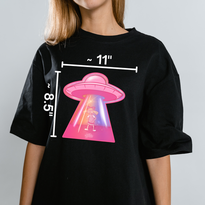 Helga UFO Abduction Stoner Satire Novelty Waterproof Vinyl Sticker DTF