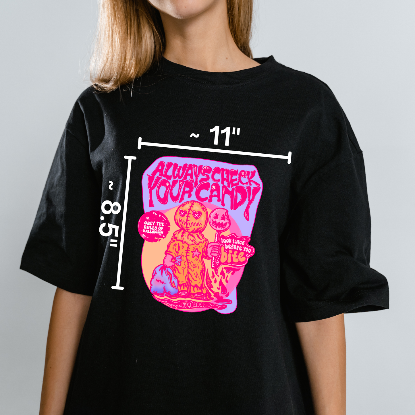 “Always Check Your Candy” Sam from Trick ’r Treat Design Nostalgia Satire Novelty Waterproof Vinyl Sticker DTF (Copy) (Copy) (Copy)