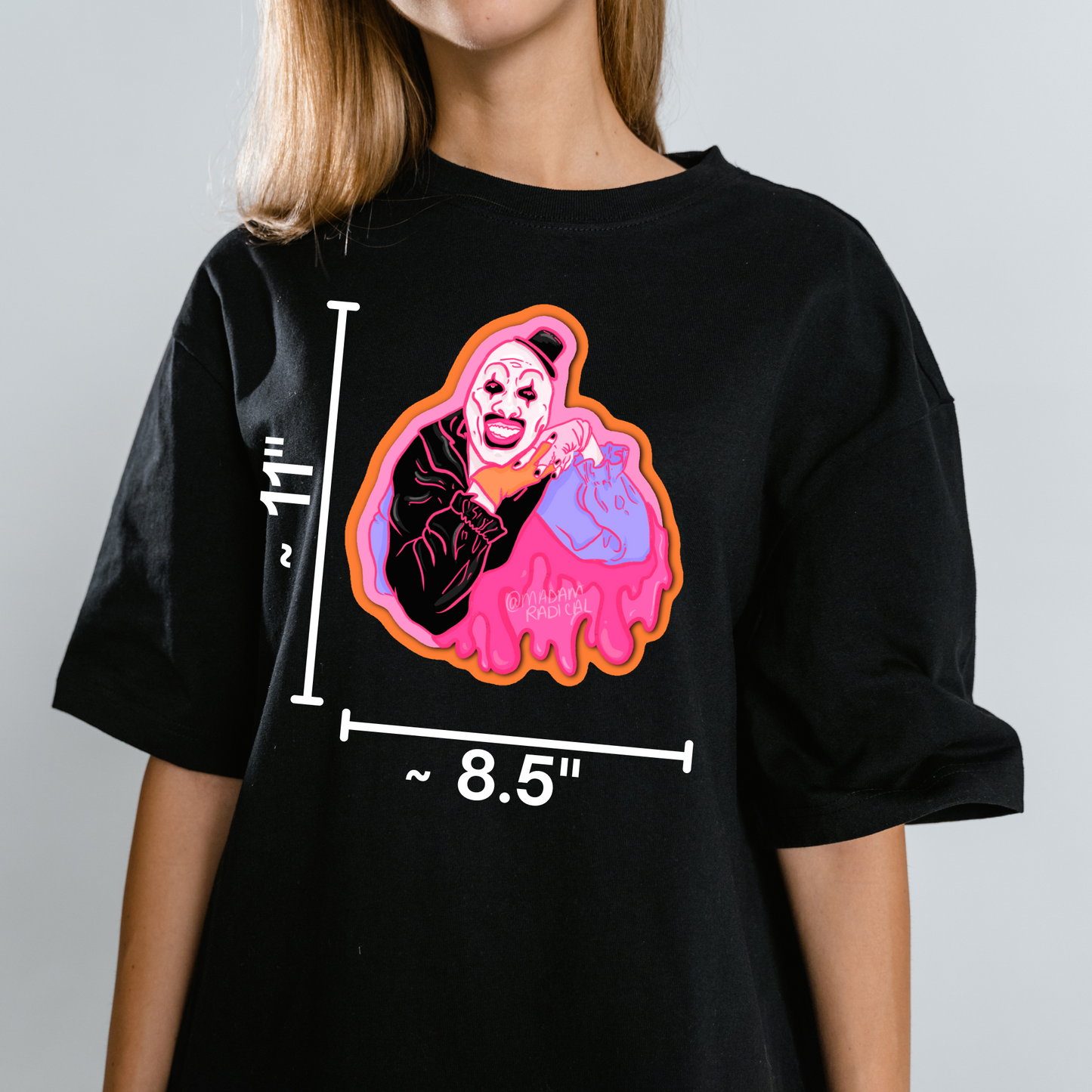 Art the Clown Terrifier Merch Novelty Waterproof Vinyl Sticker DTF Earrings