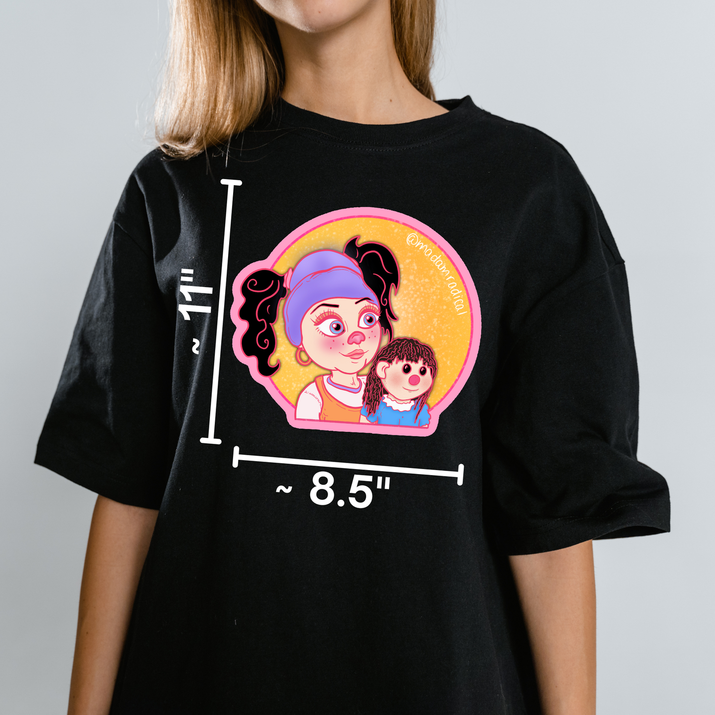 Big Comfy Couch Loonette Molly Clown Dollie Dolly Waterproof Vinyl Sticker DTF Earrings