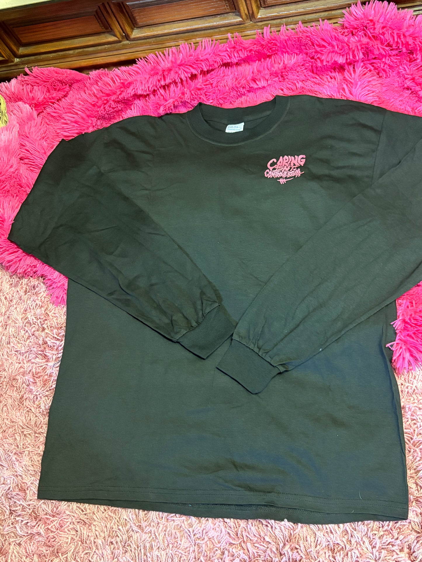 Skateboard Guy x Caring Isn’t Controversial Upcycled Long Sleeve HMI Skatepark