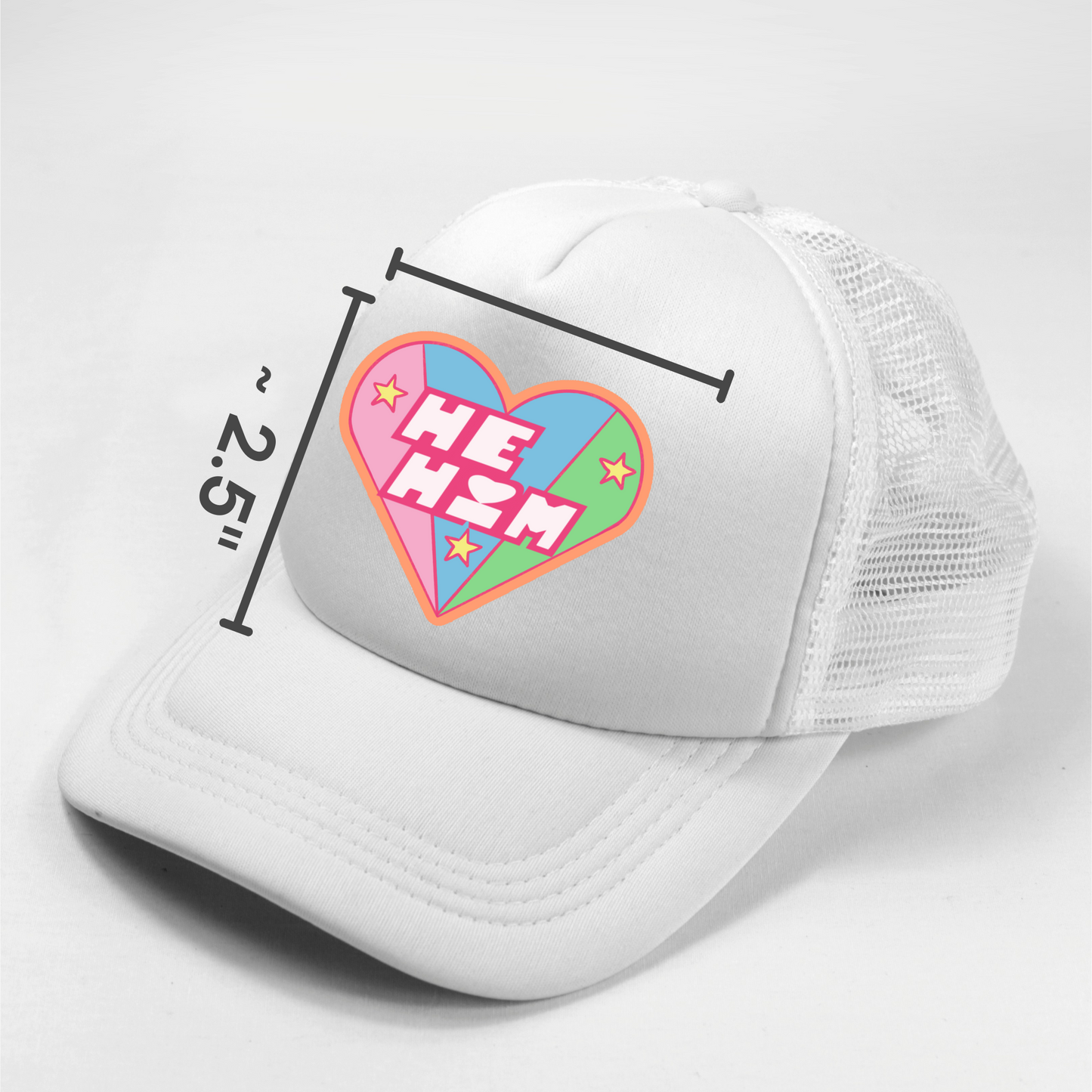 He/Him Pronouns Powerpuff Girls Nostalgia Novelty Pride Waterproof Vinyl Sticker DTF