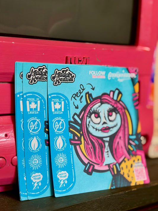 Sally EXCLUSIVE Scarecrow Ink Flash Tattoo Waterproof Vinyl Sticker Made in Canada