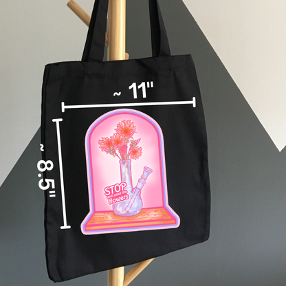 Smell The Flowers Stoner Satire Novelty Waterproof Vinyl Sticker DTF