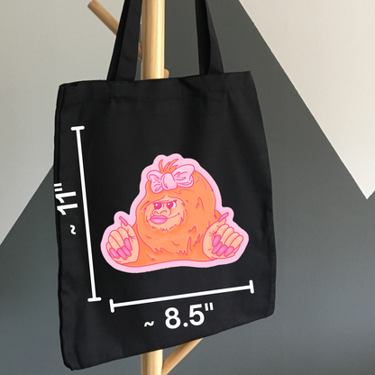 Sasquatch Sass Girly Cryptic Satire Novelty Waterproof Vinyl Sticker DTF