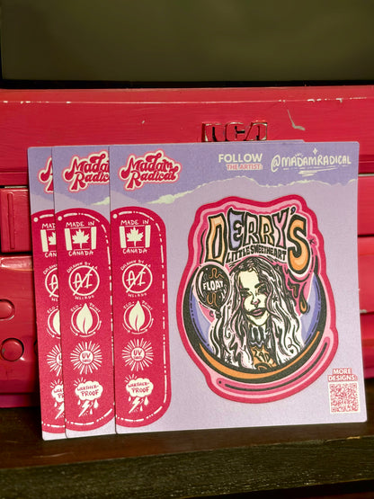 Madam Radical Derry Sweetheart Waterproof Vinyl Sticker Made in Canada