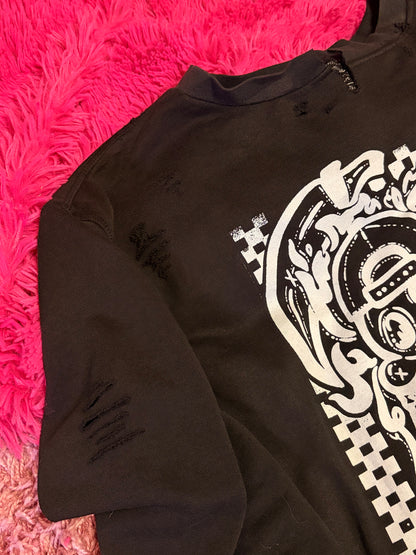 Skateboard Guy HMI Skatepark Fundraiser Upcycled Unisex Sweater Crewneck