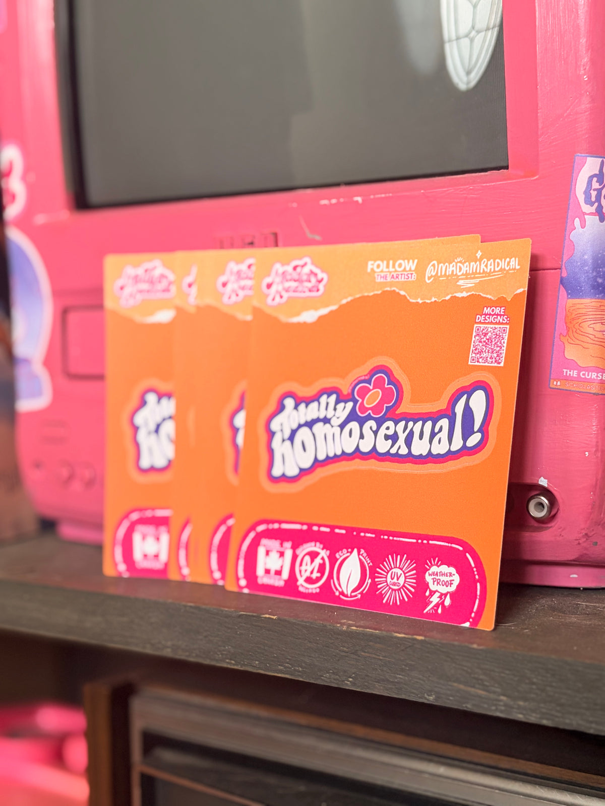 Totally Homosexual Waterproof Vinyl Sticker Made in Canada