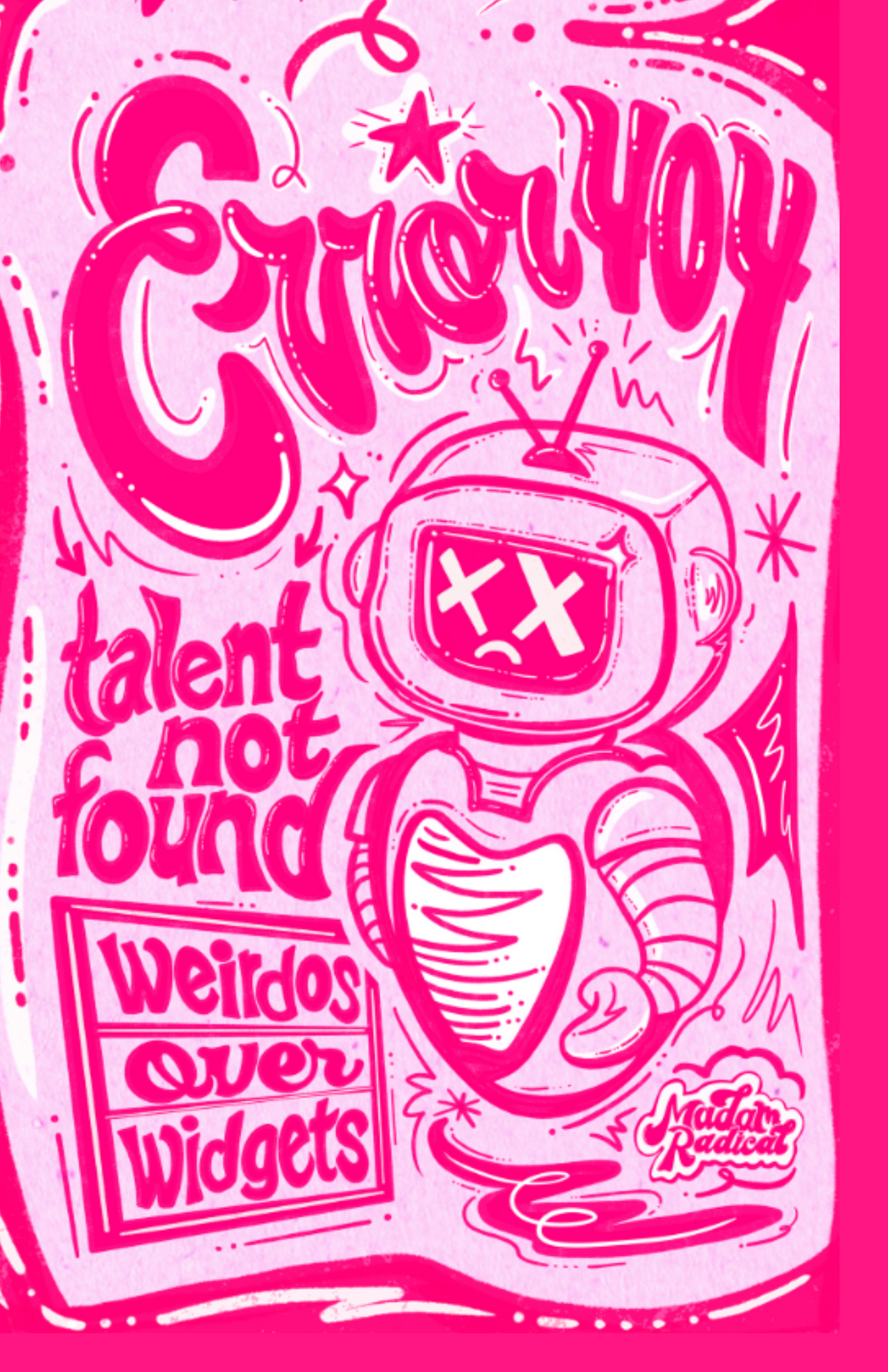 Error 404: Talent Not Found” Mini Zine Gift Card Digital Download