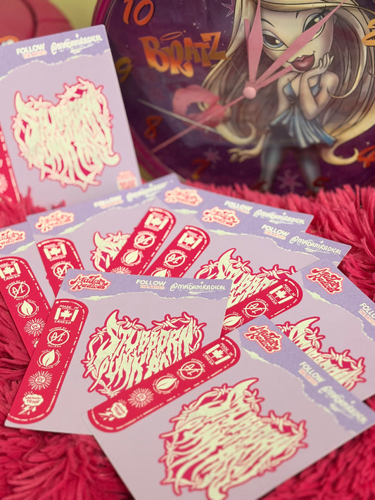 Stubborn Punk Ass Stranger Things Waterproof Vinyl Sticker