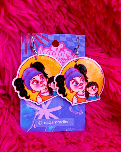 Clown and her Doll nostalgia Earrings