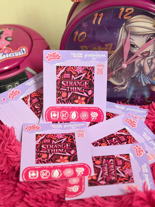 Strange Thing Doodle Waterproof Vinyl Sticker