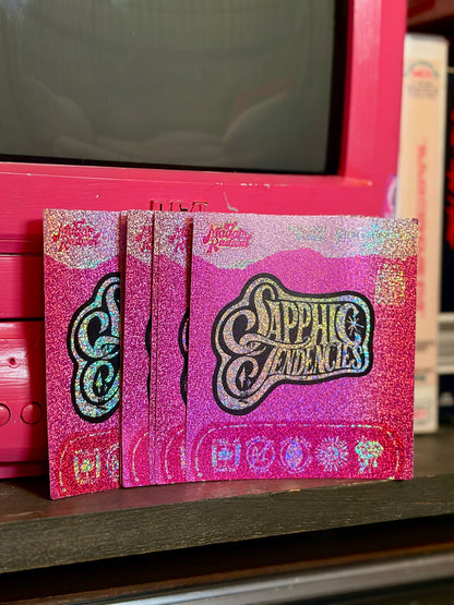 Sapphic Tendencies Holographic Waterproof Vinyl Sticker Made in Canada